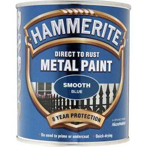 Hammerite Direct to Rust Metal Paint Smooth Blue 750ml