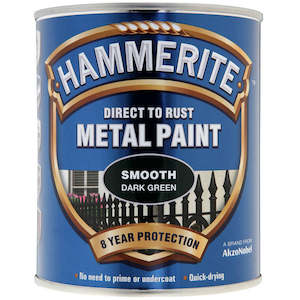 Hammerite Direct to Rust Metal Paint Smooth Dark Green 750ml