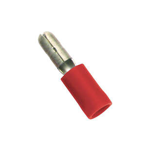 Champion Red Male Bullet Terminal -25Pk | Auto Crimp Terminals - Fully Insulated