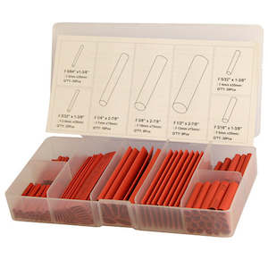 Upgrade Heat Shrink Tubing Set 127pc; Red