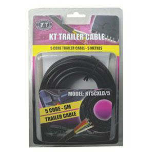 Kt Trailer Cable 5 Core-7/.32 X 5M (4Amp)** | Trailer Plugs - Trailer Cable