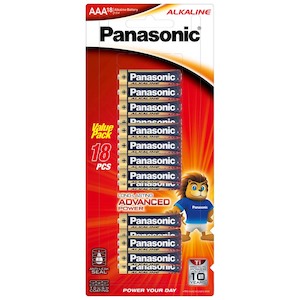 Alkaline: Panasonic AAA Battery Alkaline (18pk)