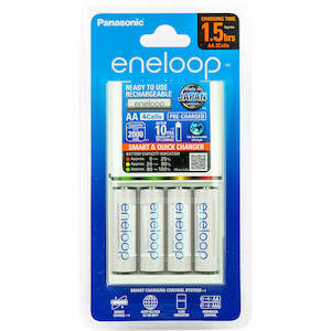 Chargers: Panasonic 220-240V Smart & Quick Charger w/4 x AA Batteries