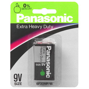 Extra Heavy Duty: Panasonic 9V Battery Extra Heavy Duty (1pk)