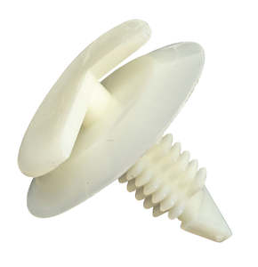 GTi Trim Clip White  23.3mm x 22.6mm, 7mm Hole