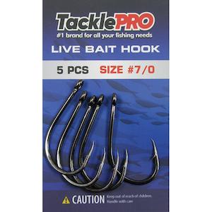 Tacklepro Live Bait Hook #7/0 - 5Pc | Hooks - Live Bait