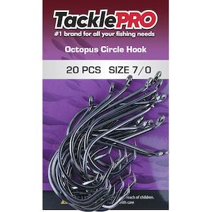 Tacklepro Octopus Circle Hook 7/0 - 20Pc | Hooks - Beak