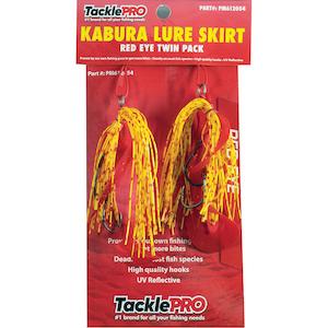 Tacklepro Kabura Lure Skirt - Red Eye (Twin Pack) | Jigs & Lures - Inchiku