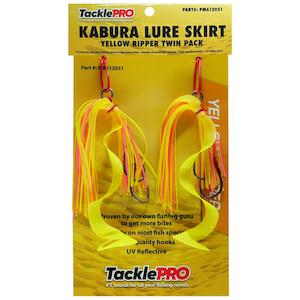 Tacklepro Kabura Lure Skirt - Yellow Ripper (Twin Pack) | Jigs & Lures - Inchiku