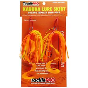 Tacklepro Kabura Lure Skirt - Orange Impaler (Twin Pack) | Jigs & Lures - Inchiku