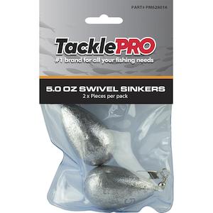 Tacklepro Swivel Sinker 5.0Oz - 2Pc | Sinkers - Swivel