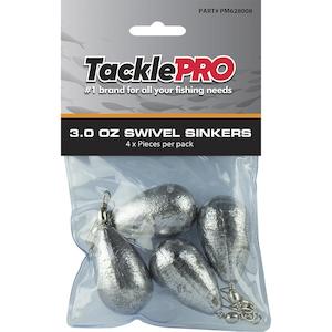 Tacklepro Swivel Sinker 3.0Oz - 4Pc | Sinkers - Swivel