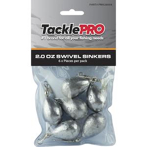 Tacklepro Swivel Sinker 2.0Oz - 6Pc | Sinkers - Swivel