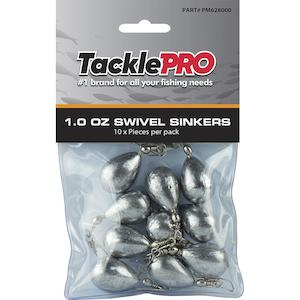 Tacklepro Swivel Sinker 1.0Oz - 10Pc | Sinkers - Swivel