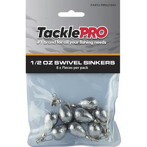 Tacklepro Swivel Sinker 1/2Oz - 8Pc | Sinkers - Swivel