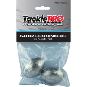 Tacklepro Egg Sinker 5.0Oz - 2Pc | Sinkers - Egg