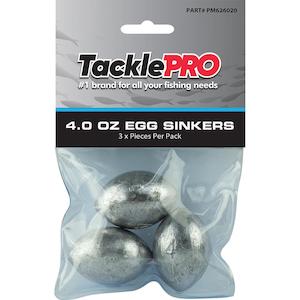 Tacklepro Egg Sinker 4.0Oz - 3Pc | Sinkers - Egg