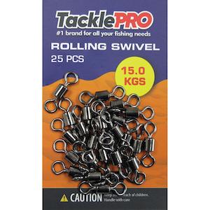 Tacklepro Rolling Swivel 15.0Kg - 25Pc | Swivels - Rolling