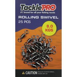 Tacklepro Rolling Swivel 8.0Kg - 25Pc | Swivels - Rolling