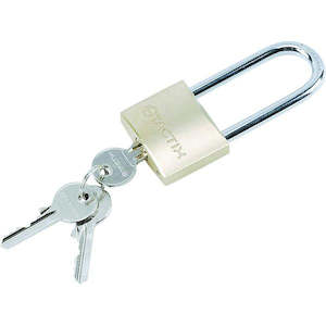 Masonry Painting: Tactix Padlock Long Shackle 40Mm (1-5/8In) Brass | Masonry & Painting