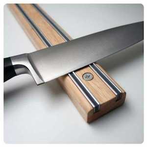 Knives: Bisbell Magnetic Knife Rack #B43W45 - Wood 450mm