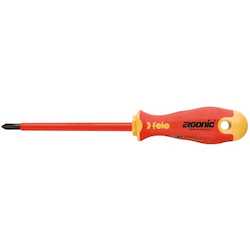 Felo 413 Ergonic Screwdriver  Flat 4 x .8 x 100mm Insulated Hardened Tip