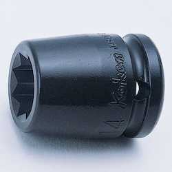 Koken 14415M 8pt Impact Socket 1/2"Dr 16mm (Double Square)