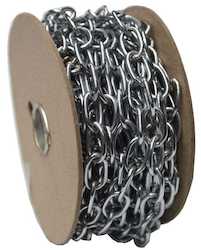 Hipkiss Oval Link Chain 10m Reel - CP on Brass #242 10mm