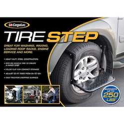 Cargoloc Vehicle Tyre Step - Foldup 250lb Capacity #32521