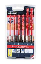 Tool, household: Alpen 1/4" Hex Multicut ATM 6 Set 6 pcs., Ø 4 - 10mm