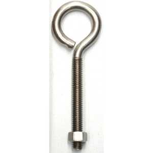 Tool, household: Hindley Eye Bolt & Nut - Stainless Steel #6ASS 5 x 3/8 inch