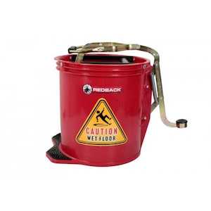 Tool, household: Redback Wringer Bucket - 15 Litre Red