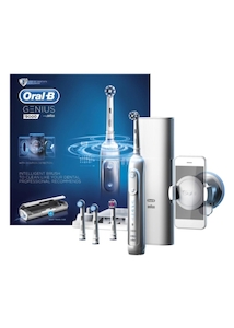 Toothpaste: Oral-B Genius 9000 White Bluetooth Electric Toothbrush