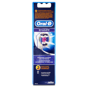 Oral-B 3D White (Pro White) Toothbrush Head (2 Pack)