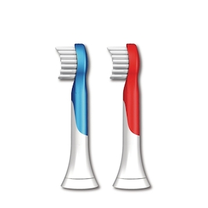 Toothpaste: Philips Sonicare Replacement Brush Head for Kids 3+ (2 Pack) Blue