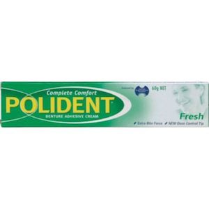 Polident Denture Adhesive Cream Fresh Mint