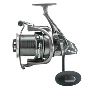 Sporting equipment: CD - Okuma REEL SPIN SURF 8K 5+1BB ALUM LONG CAST SPOOL