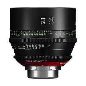 Photographic equipment hiring: Canon CN-E 135mm T2.2 FP X (PL Mount)