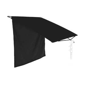 Black Textile Floppy Cutter with top hinge 3ft (91cm x 91cm)