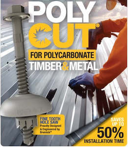 Products: Polycarbonate roofing screws - Multi use  - For drilling into Timber or Metal