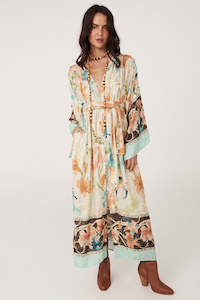 Womenswear: Spell - Painters Garden Gown - Seafoam