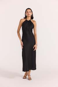 Amana Halter Dress-Blk