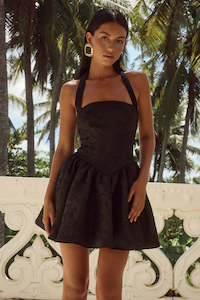 Sabine Mini Dress-Black