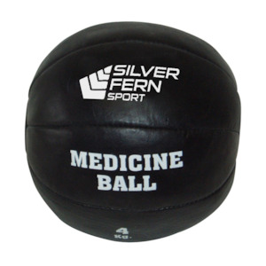 Silver Fern Leather Medicine Ball