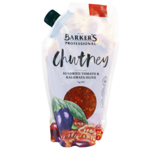 Barkers Sundried Tomato And Olive Chutney 1kg