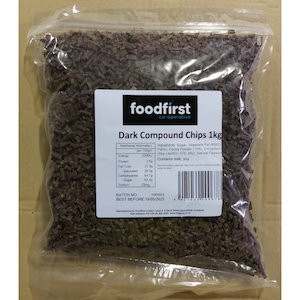 F/f Compound Chocolate Dark Chips 1kg