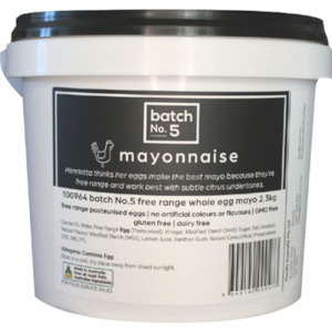 Batch No.5 F/r Whole Egg Mayonnaise 2.3kg