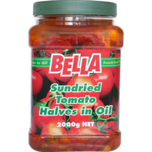 Grocery wholesaling: Bella Sundried Tomato Halves In Oil 2kg