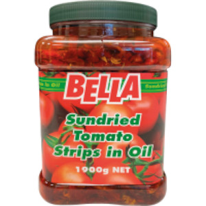 Bella Sundried Tomato Strips In Oil 2kg