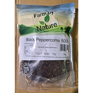 Fbn Black Peppercorns Whole 500g